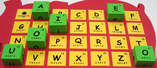Jumble ABC (English Alphabet/Phonics/Spelling Blocks) vowels consonants abc english alphabets phonics blocks